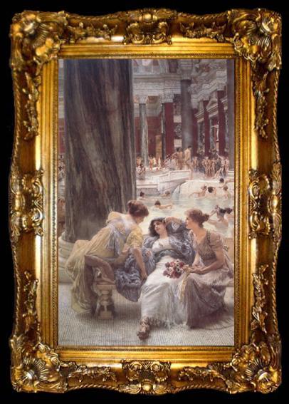 framed  Alma-Tadema, Sir Lawrence Thermae Antoninianae (mk23), ta009-2